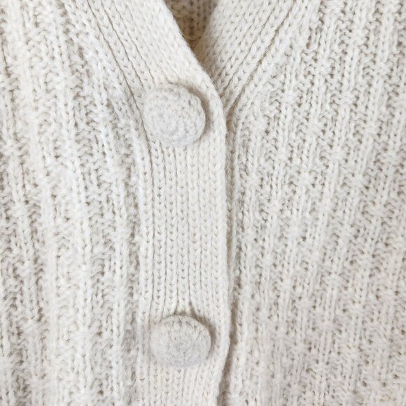 The Westside Baby Alpaca Wool Blend Soft Fuzzy Knit Cropped Cardigan Sweater XS - Picture 6 of 11
